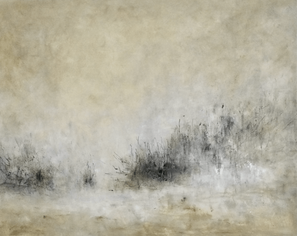 4 - Série Entre ciel et terre - technique mixte sur toile 2021 100x85cm